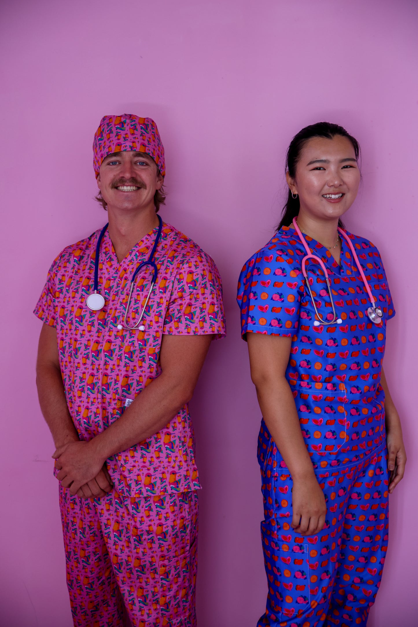 Limited Edition Fruit Machine™ Print Full Nursing Scrub Set