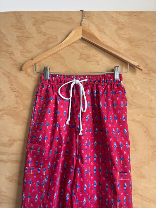 Christmas Nutcracker Print Nursing Scrub Pants