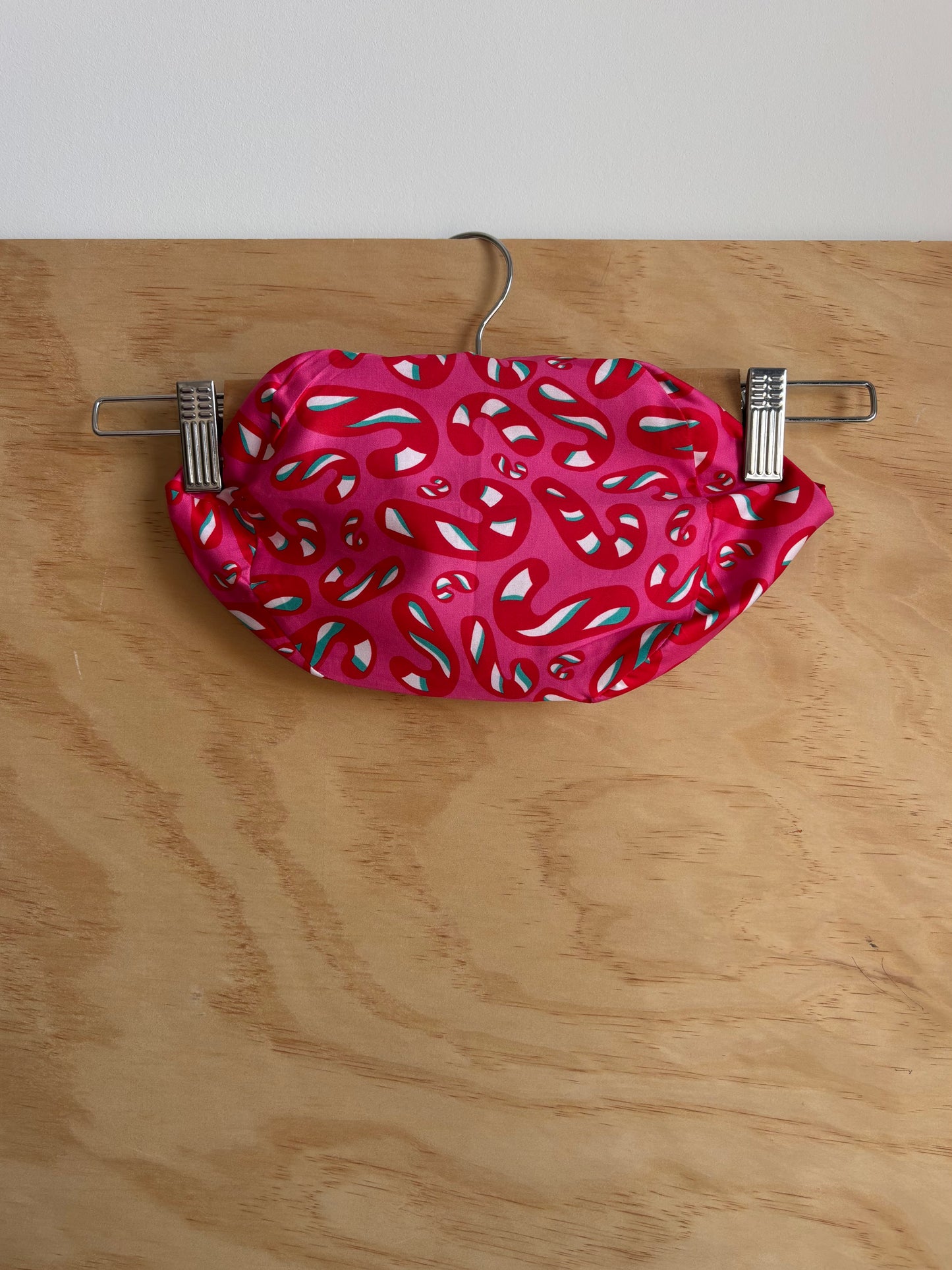 Christmas Pink Candy Cane Scrub Cap