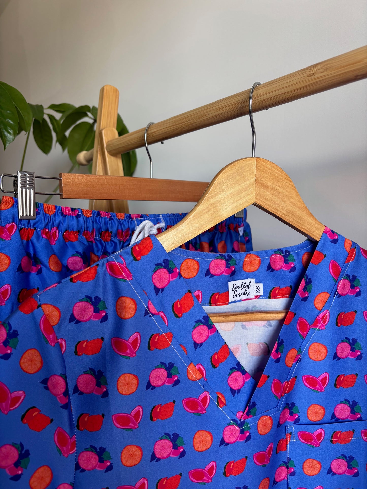 Limited Edition Fruit Machine™ Print Nursing Scrub Pants