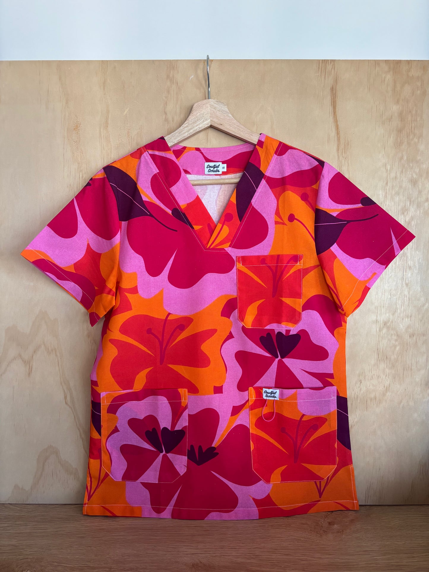 Mango Tango™ Print Nursing Scrub Top