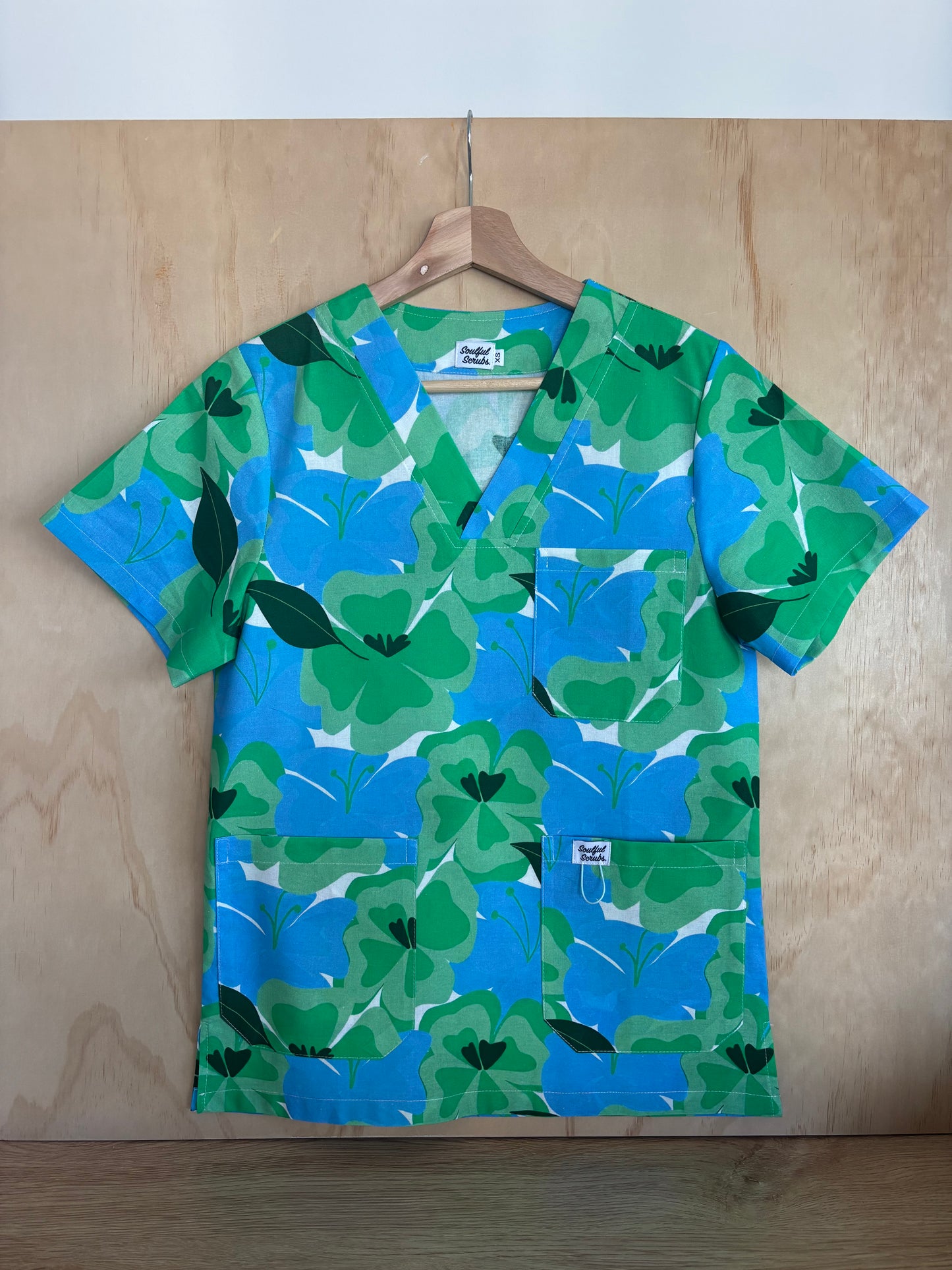 Minty Fresh™ Print Nursing Scrub Top