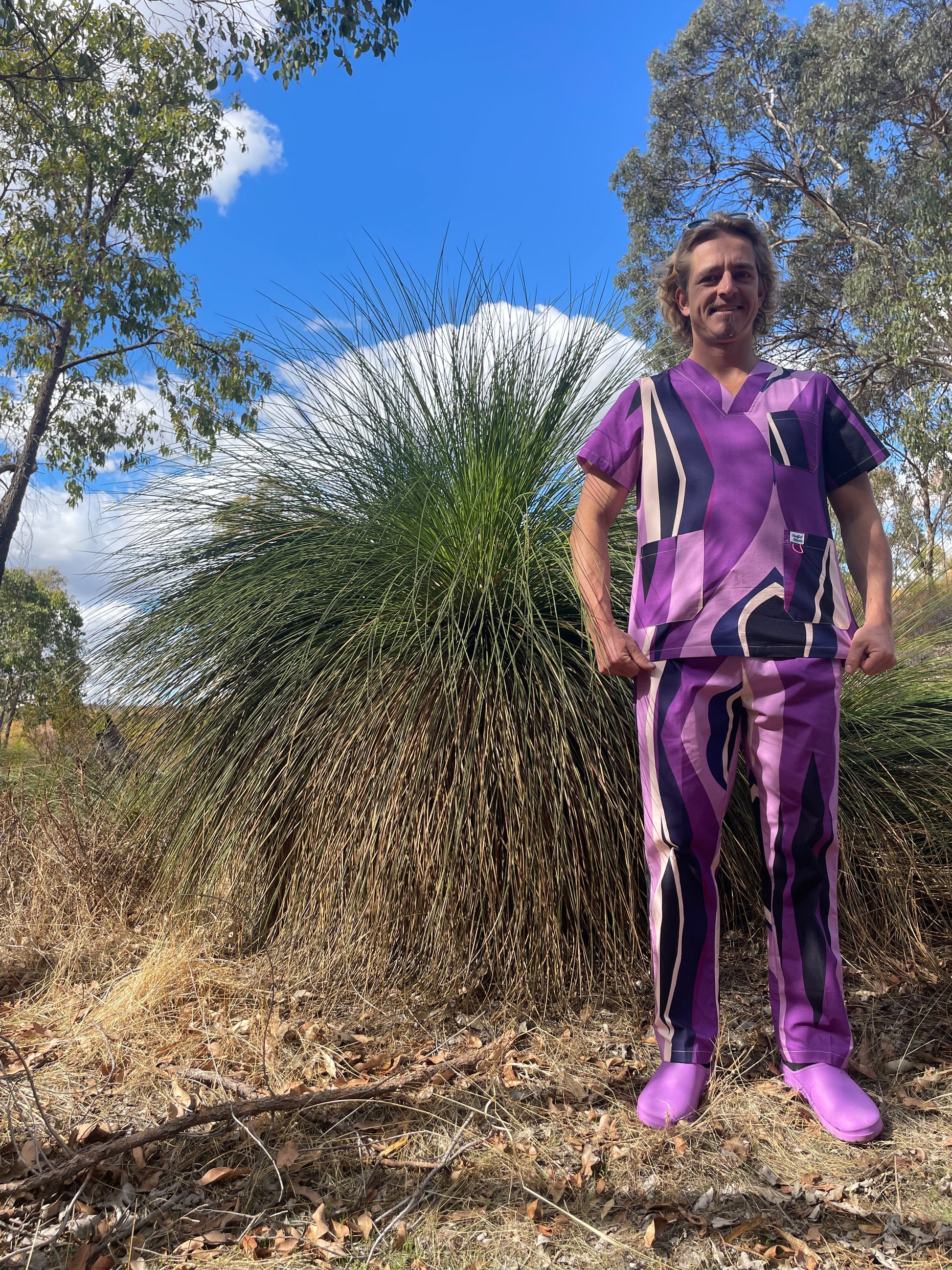 Purple Striped Print Full Nursing Set™