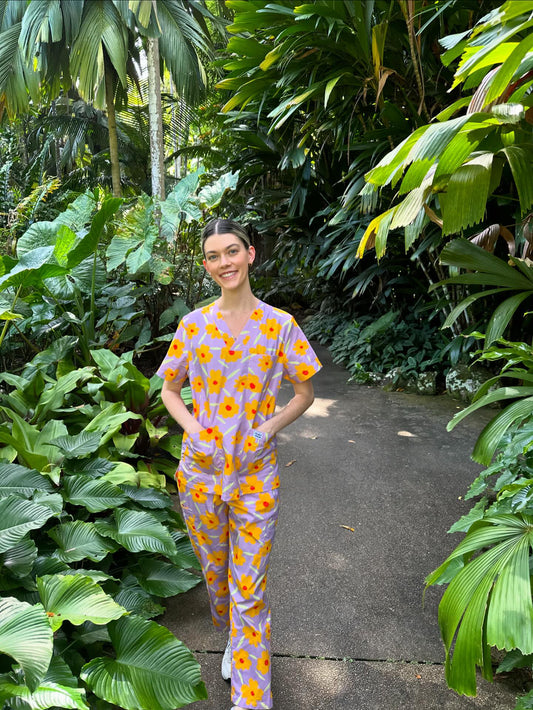 Sunny Strawflower™ Print Full Nursing Set