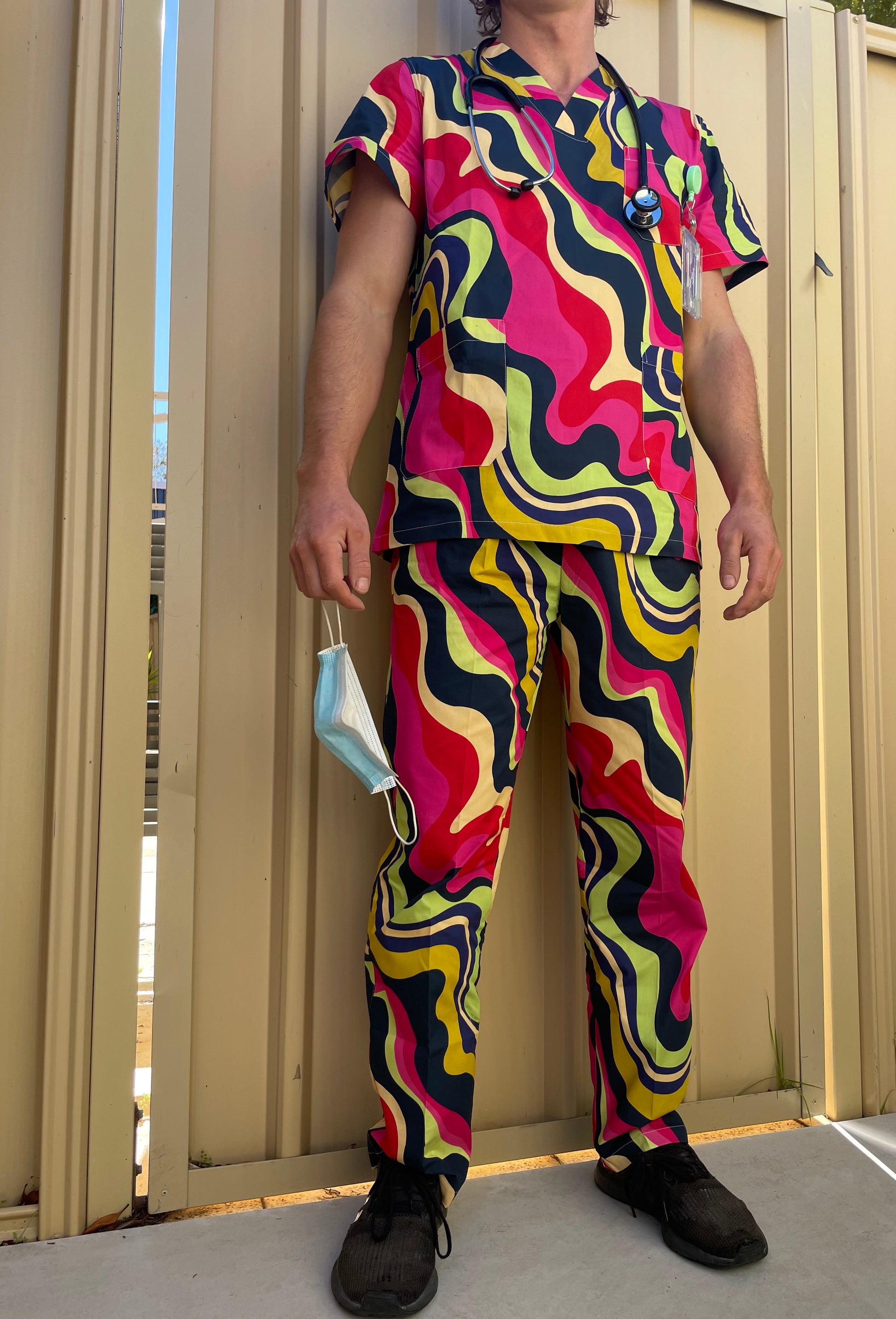 Wonka™ Print Nursing Scrub Set | Full Medical Uniform