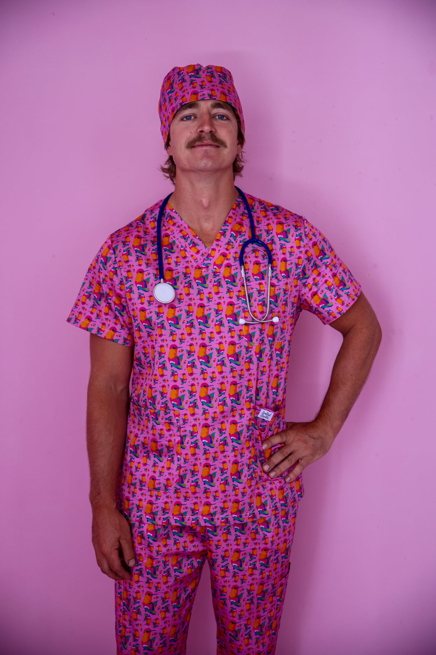 Hummingbird™ Print Nursing Scrub Cap