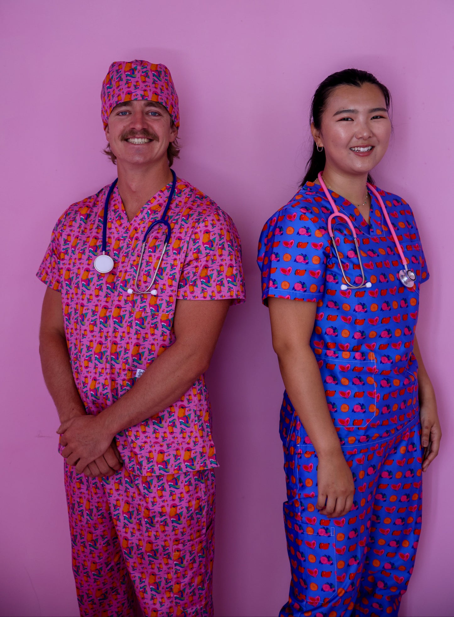 Limited Edition Fruit Machine™ Print Nursing Scrub Pants