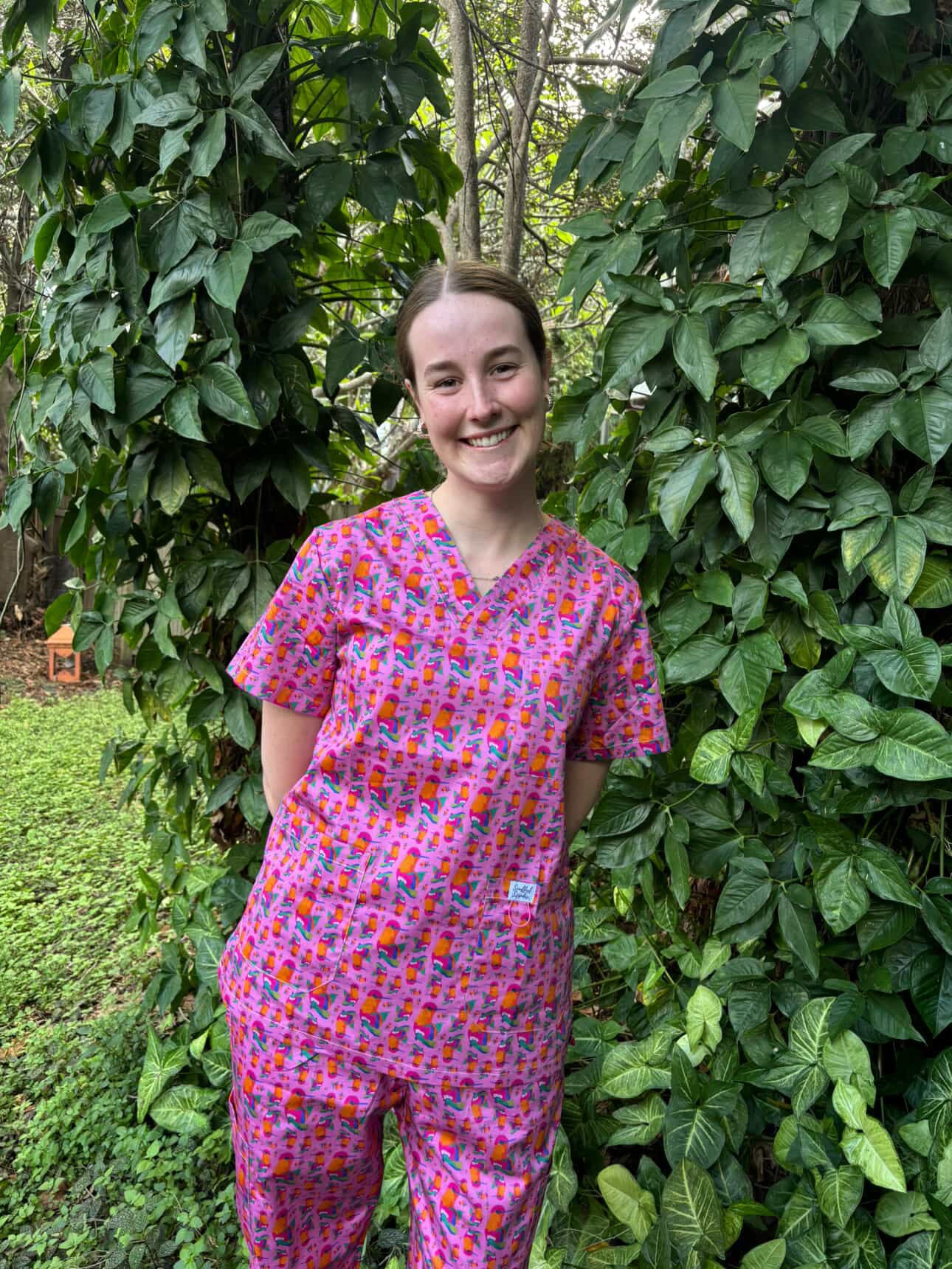 Limited Edition Hummingbird™ Print Full Nursing Scrub Set