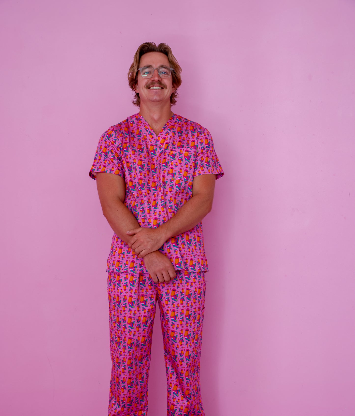 Limited Edition Hummingbird™ Print Full Nursing Scrub Set