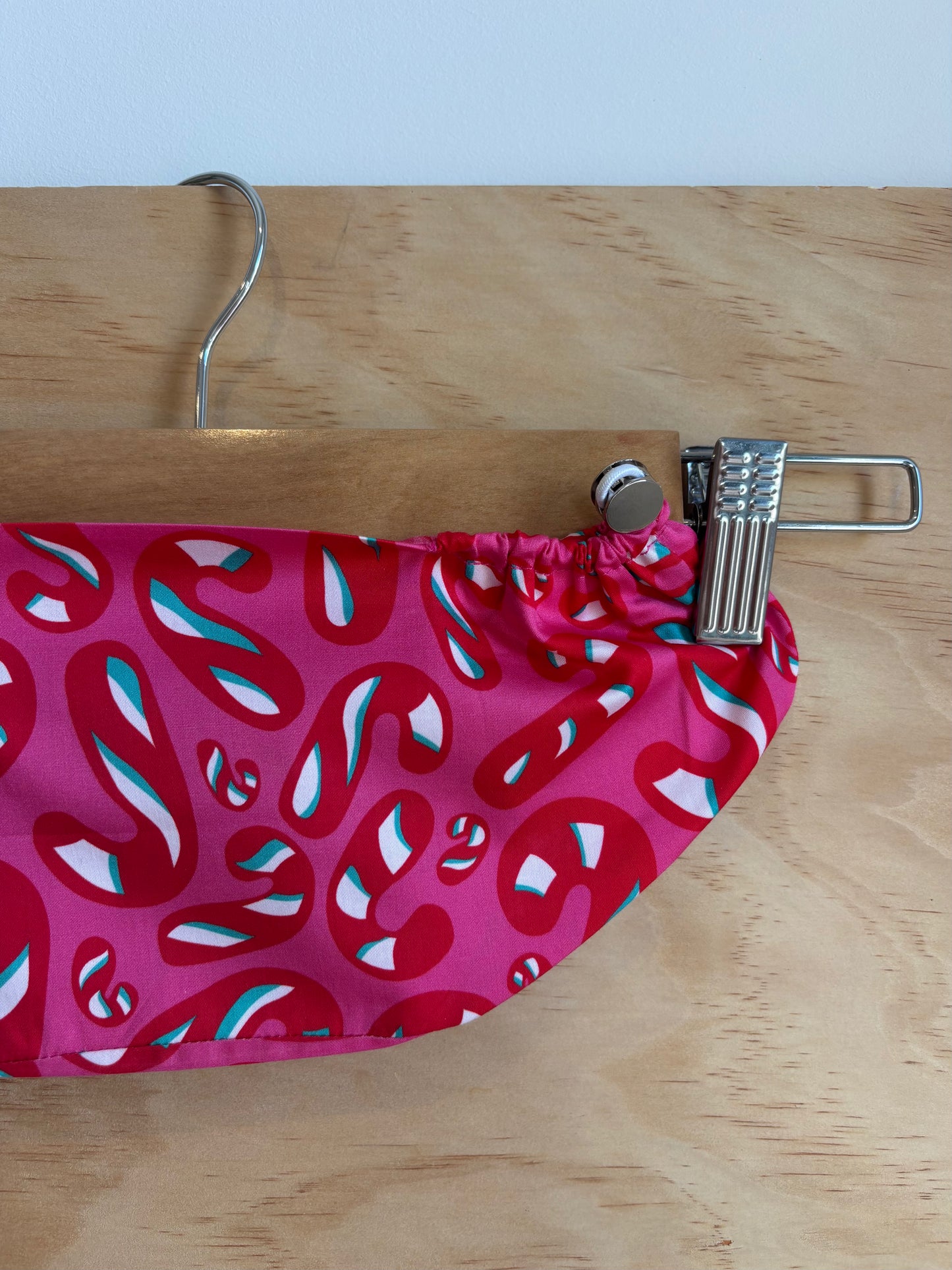 Christmas Pink Candy Cane Scrub Cap