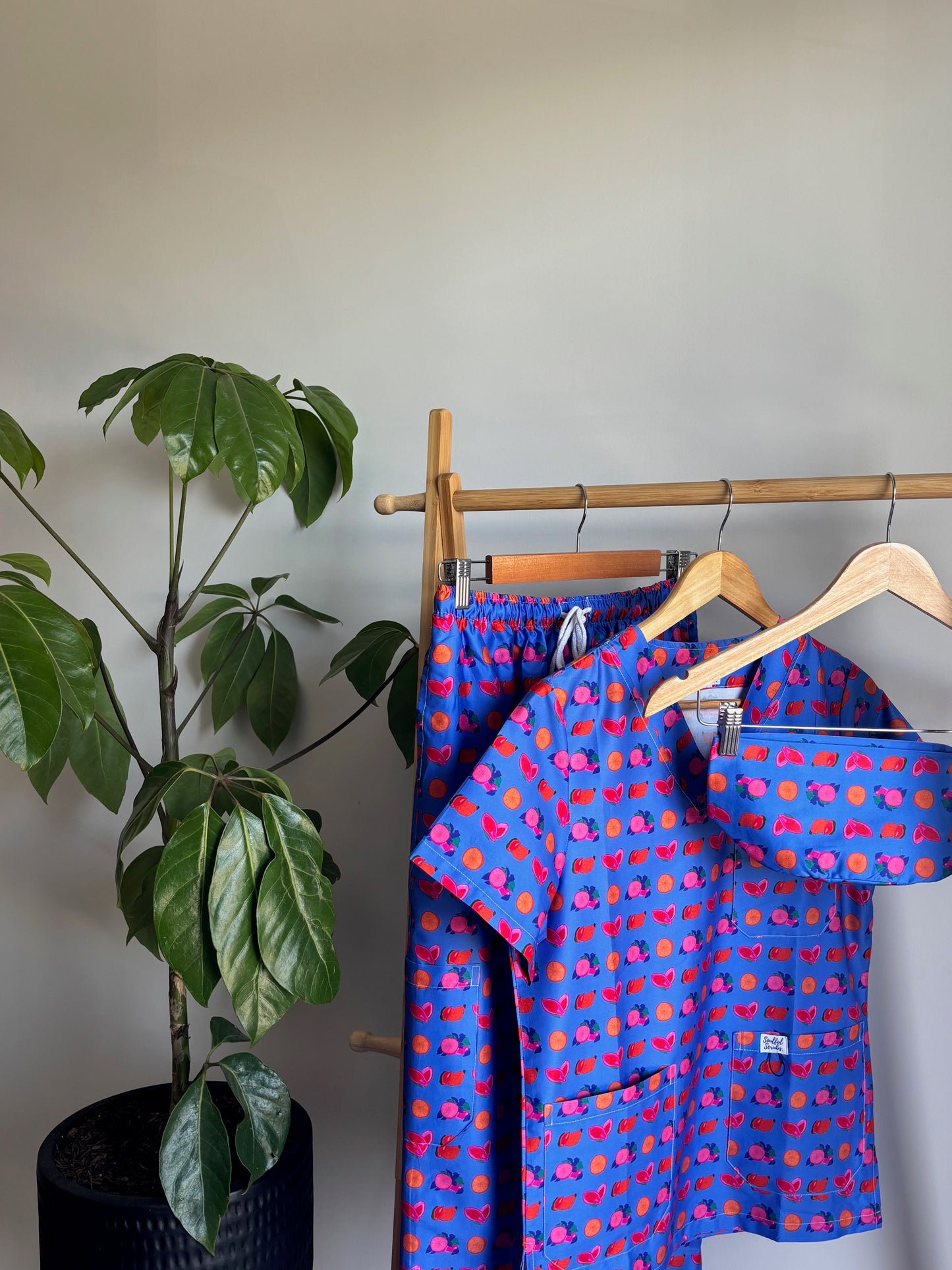 Limited Edition Fruit Machine™ Print Full Nursing Scrub Set