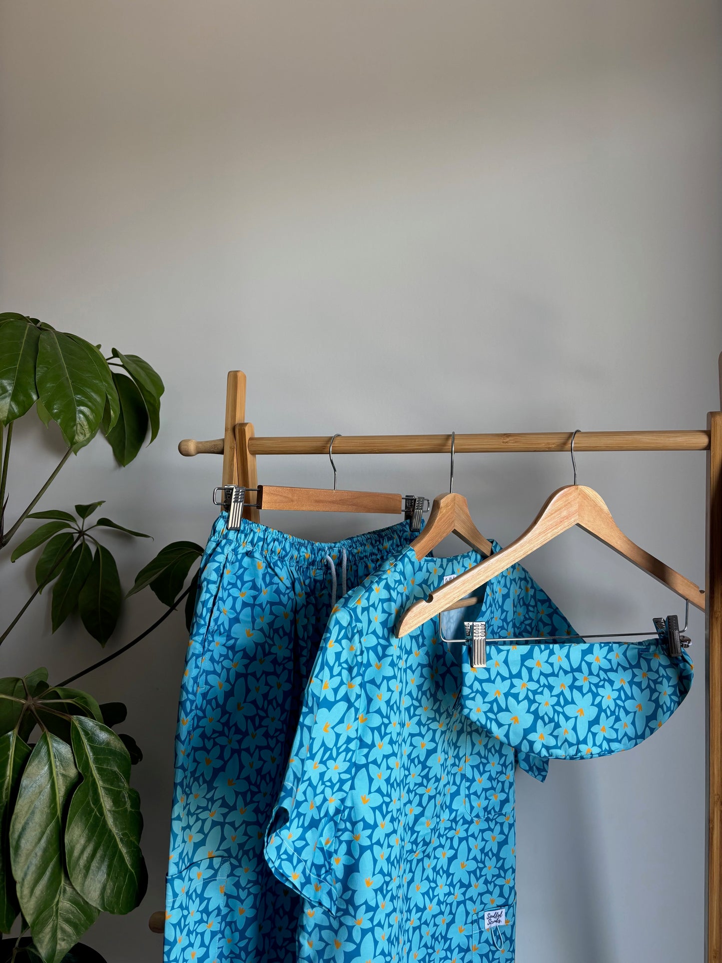 Baby Sister Blue™ Print Nursing Scrub Cap