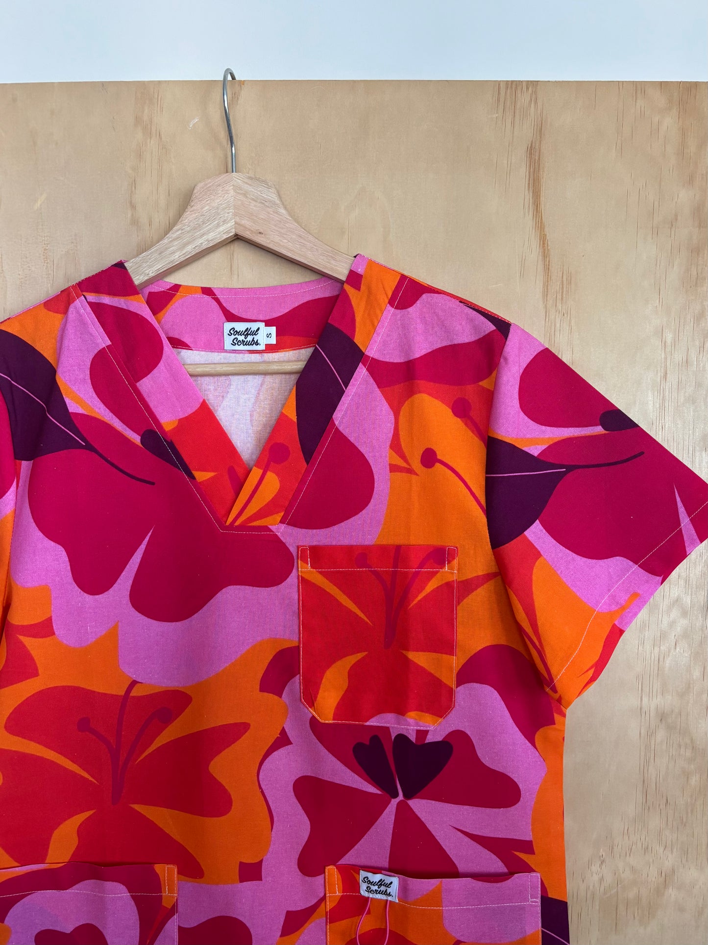 Mango Tango™ Print Nursing Scrub Top