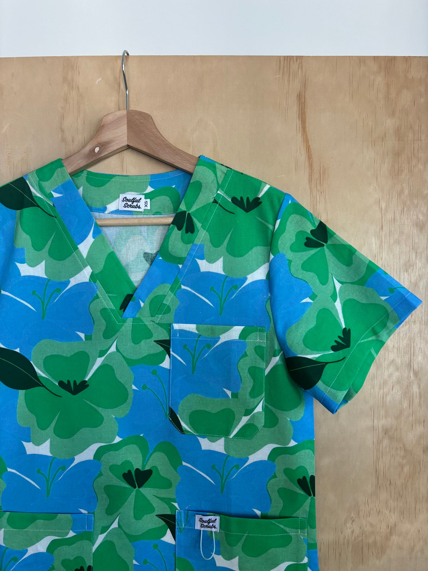 Minty Fresh™ Print Nursing Scrub Top