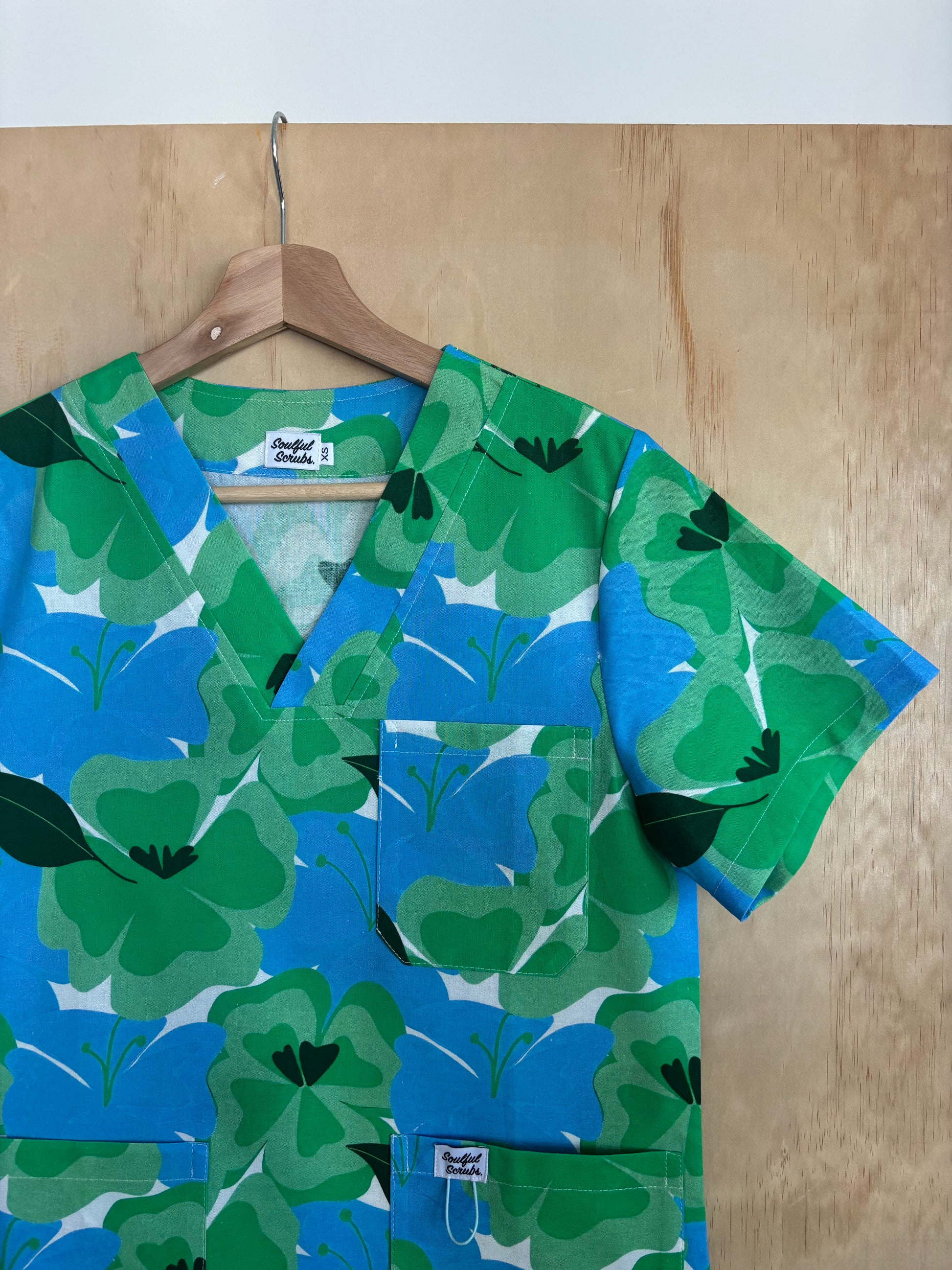 Minty Fresh™ Print Nursing Scrub Top