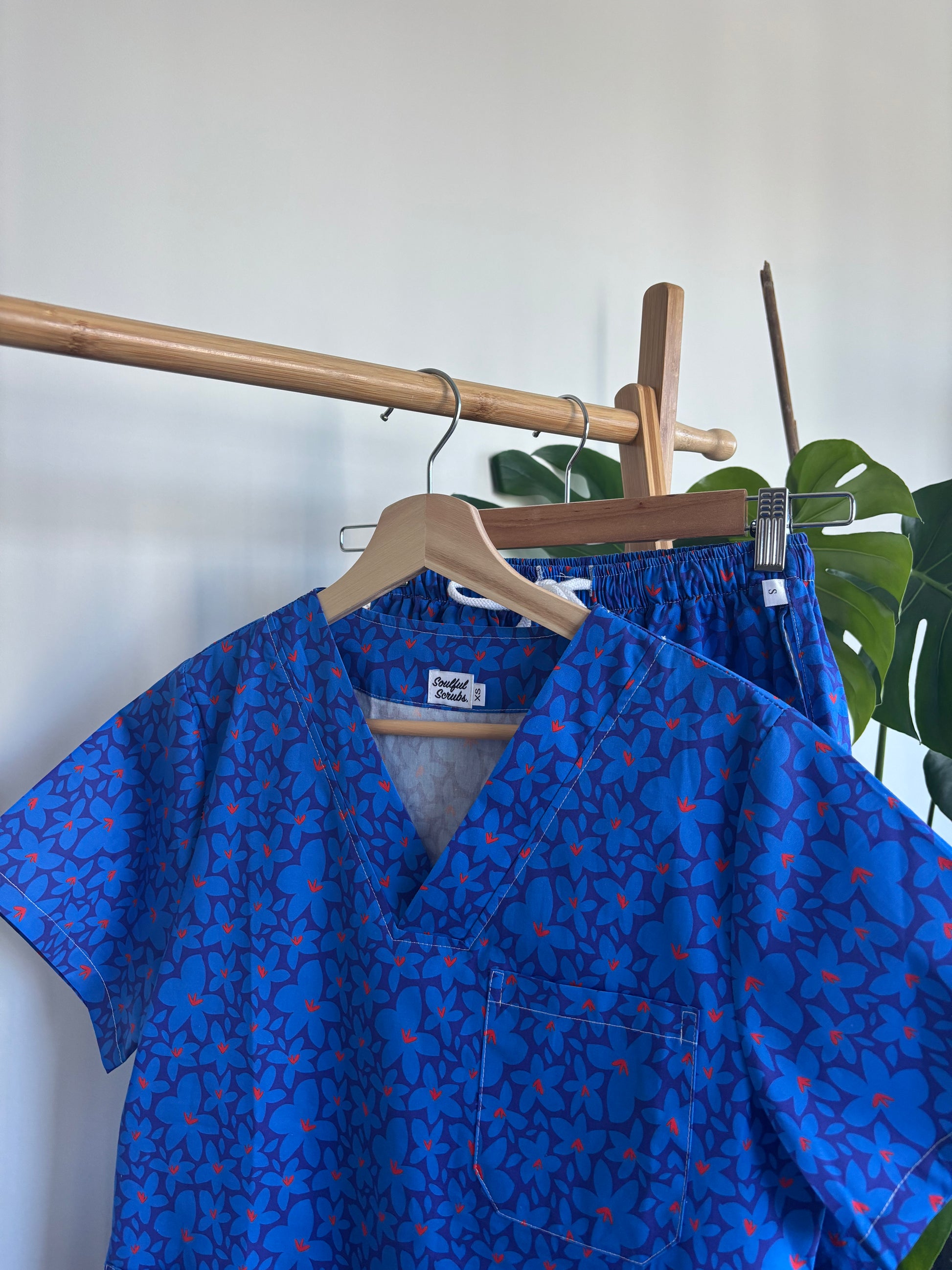 Sister Blue Print Nursing Scrub Top™