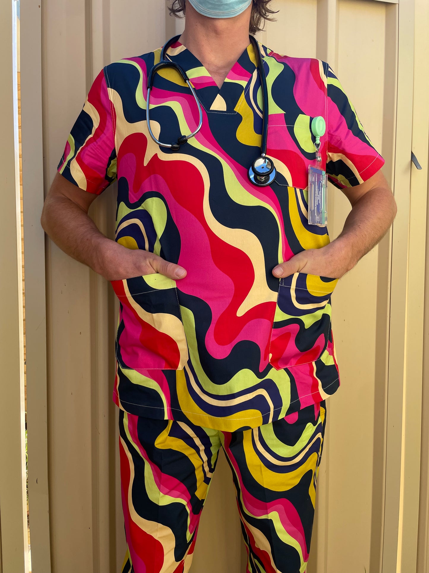 Wonka™ Print Nursing Scrub Top – Cute Medical Uniform Tee